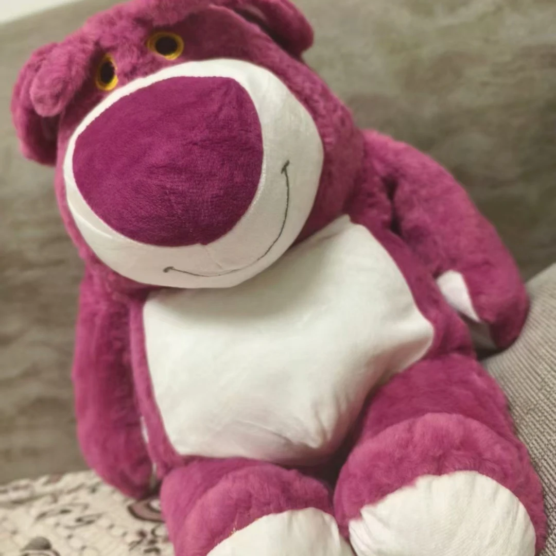 站立款草莓熊主播同款毛绒玩具儿童玩具生日礼物抱枕