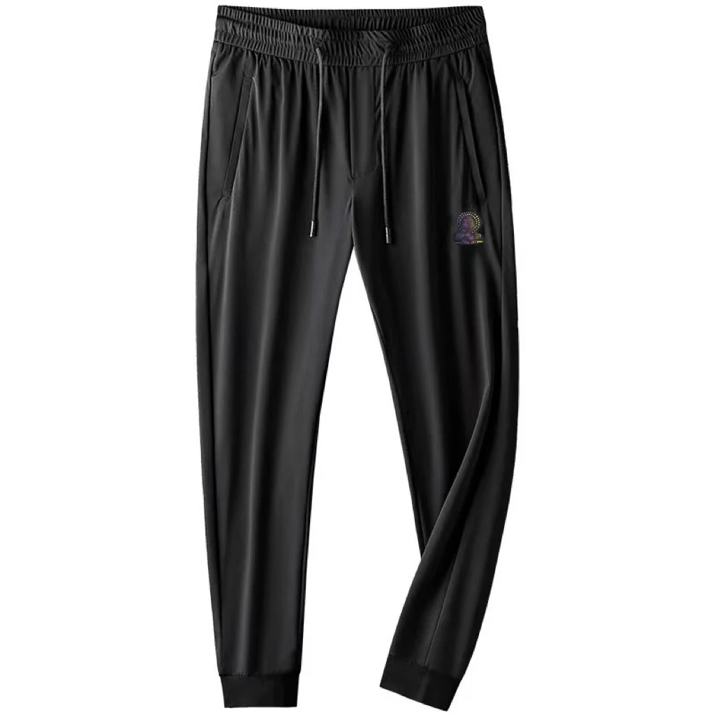 男士夏薄款商务休闲百搭松紧腰抽绳休闲裤/906【会脱色介意勿拍】