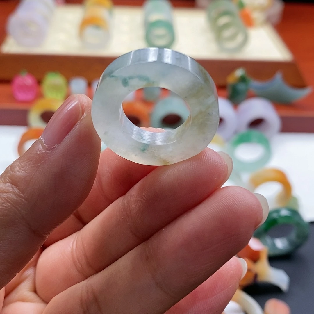 定制翡翠未镶嵌翡翠9-18圈口