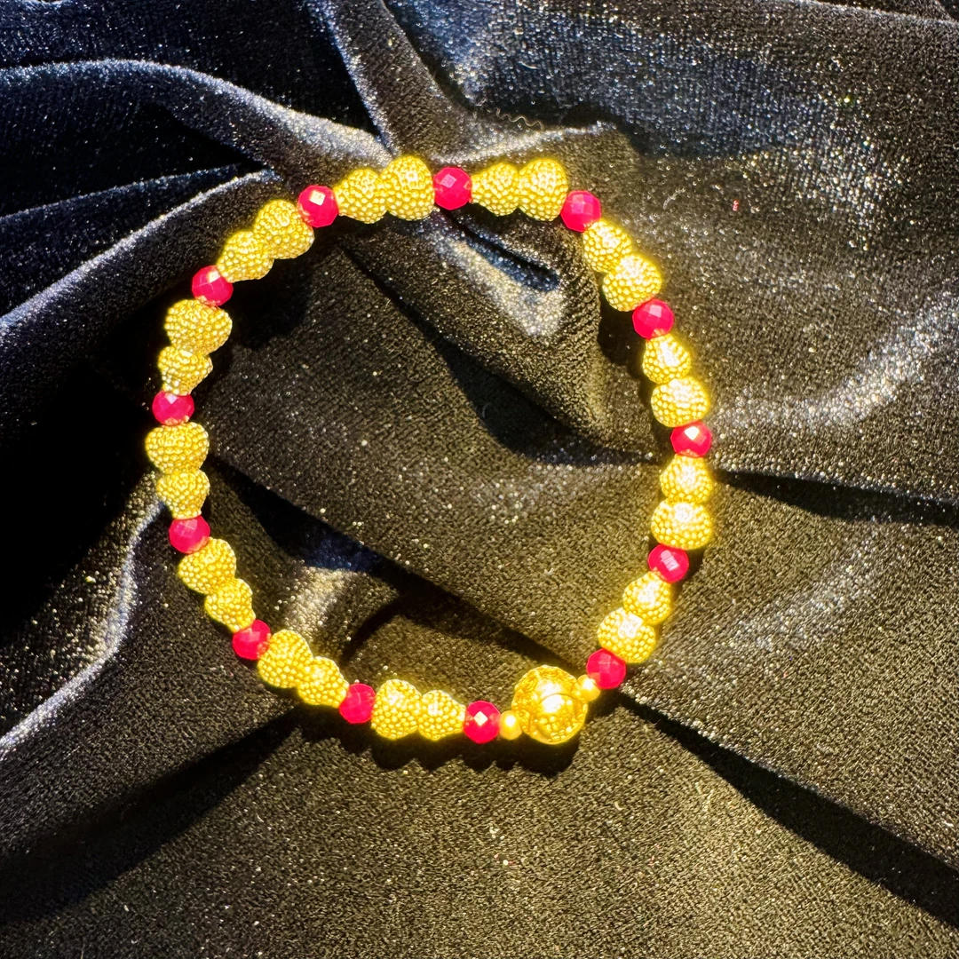 【小米专属】匠心工艺培育红宝石葫芦合金镶手链【YBR58】