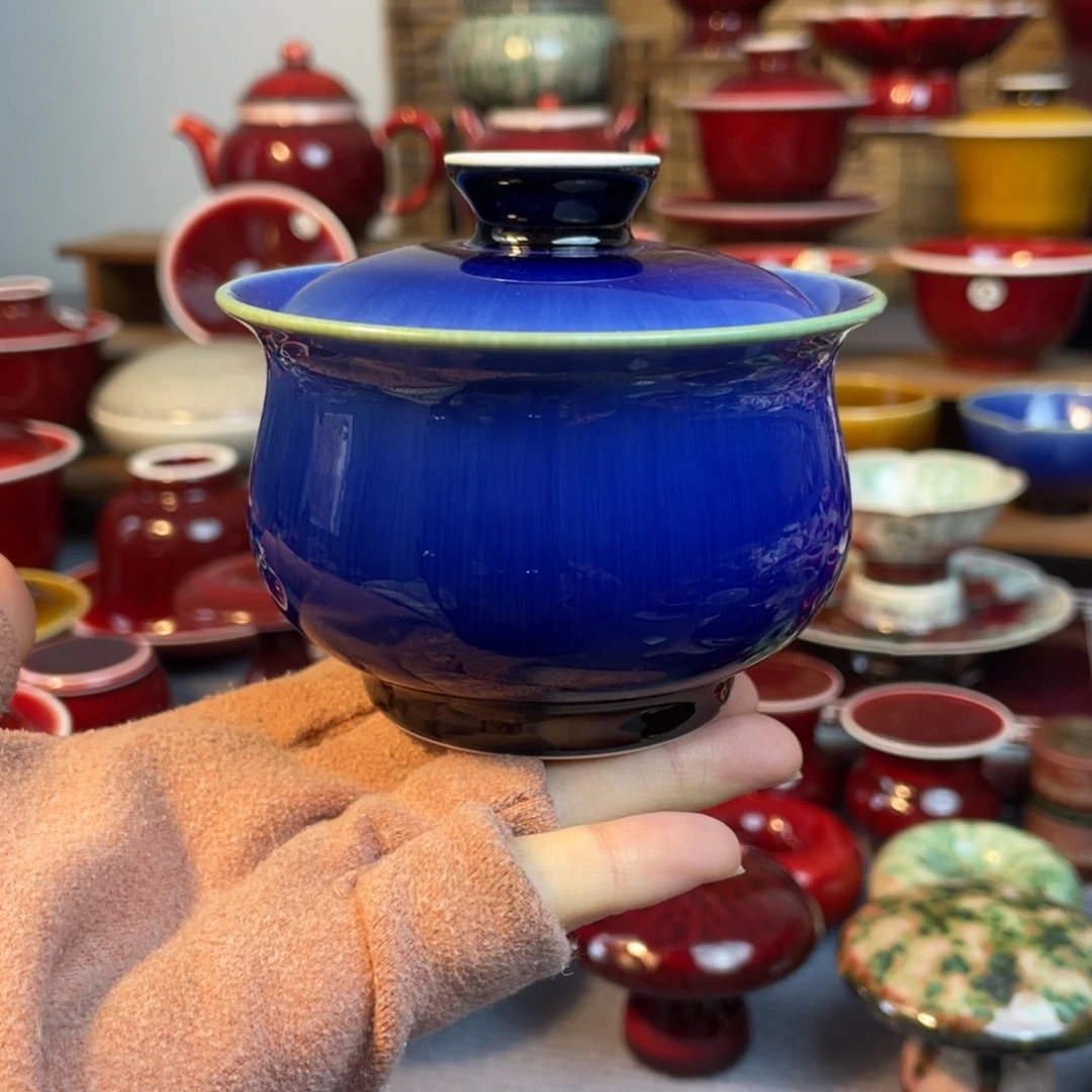 景德镇原矿陶瓷 布袋盖碗