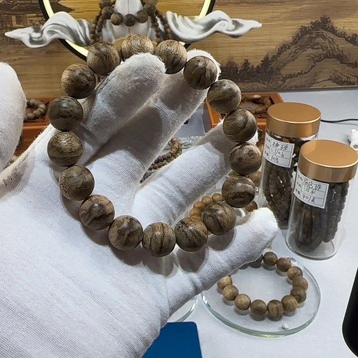 Z***L沉香手串柬埔寨虎斑纹1.3