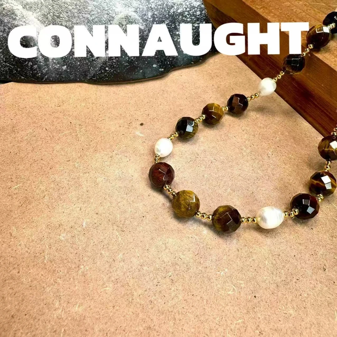 项链 正品CONNAUGHT土星系列【木变虎眼】满天星项链YW683