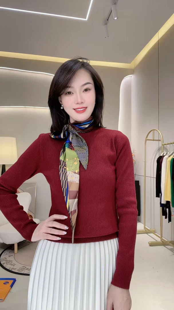 QD151-200号新款时尚气质百搭针织衫