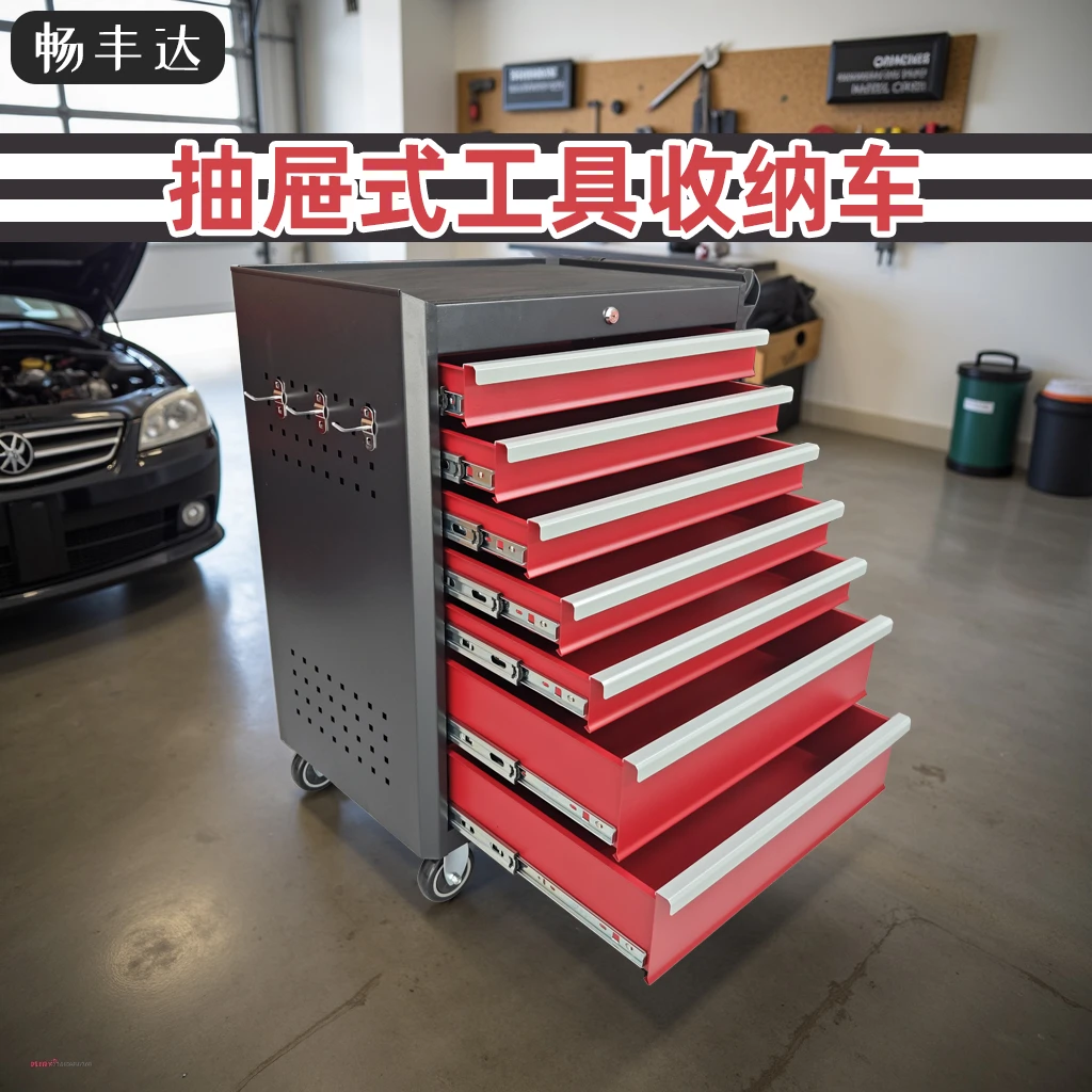 七层工具柜抽屉式工具车推车汽修带工具手推车多功能工具车工具箱