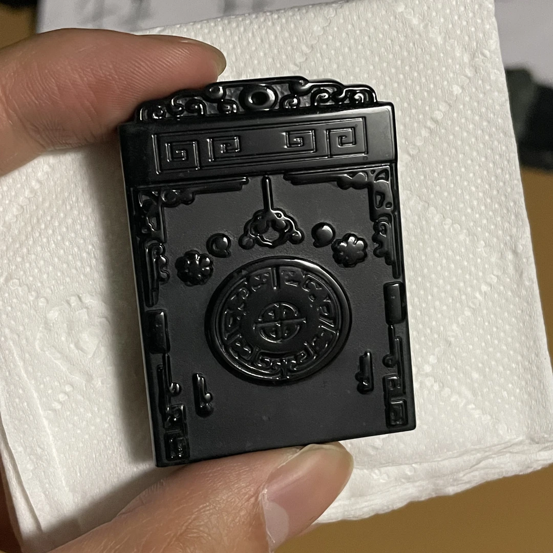 天然翡翠a货 仿古牌