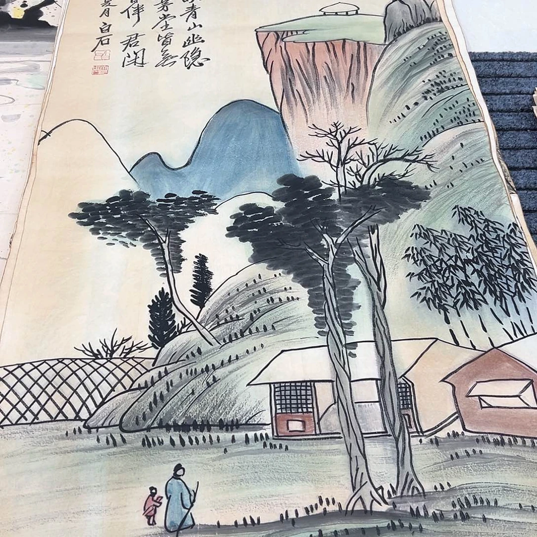 海***空带灯款客厅书房设计
