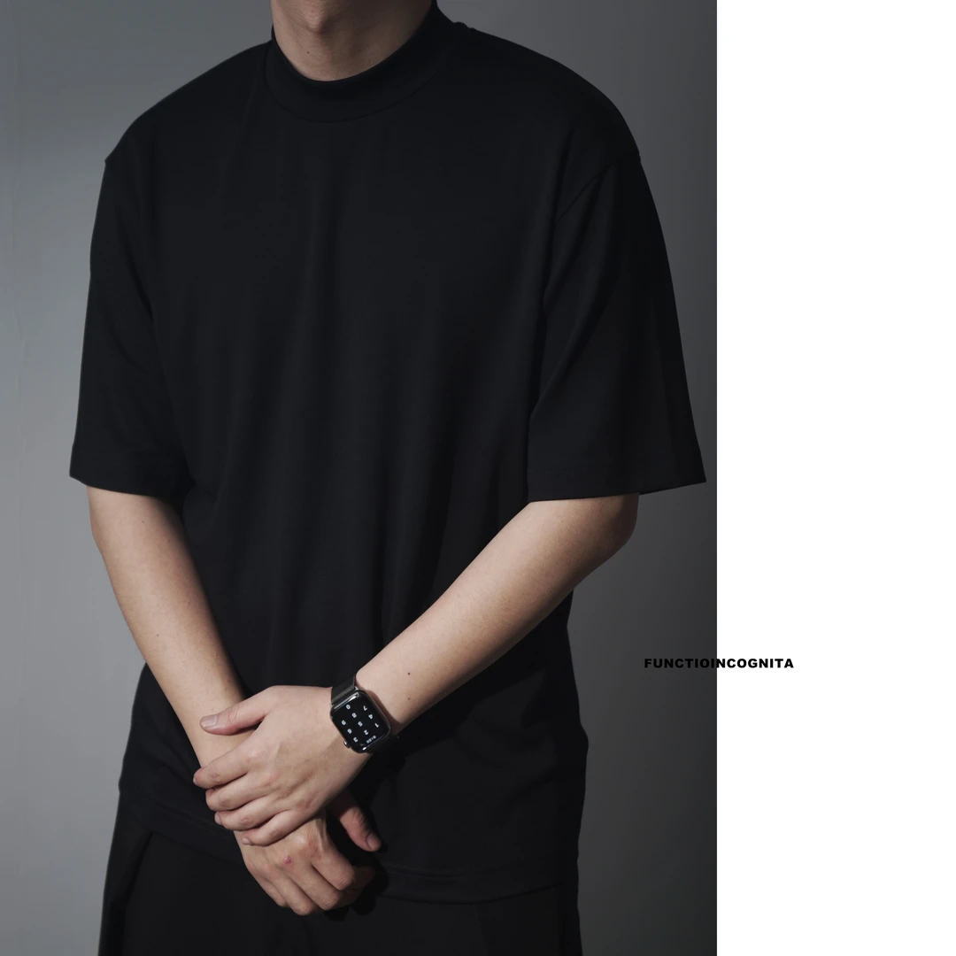 Functioincognita【莫代尔醋酸T】莫代尔醋酸混纺短袖T恤 垂感舒适