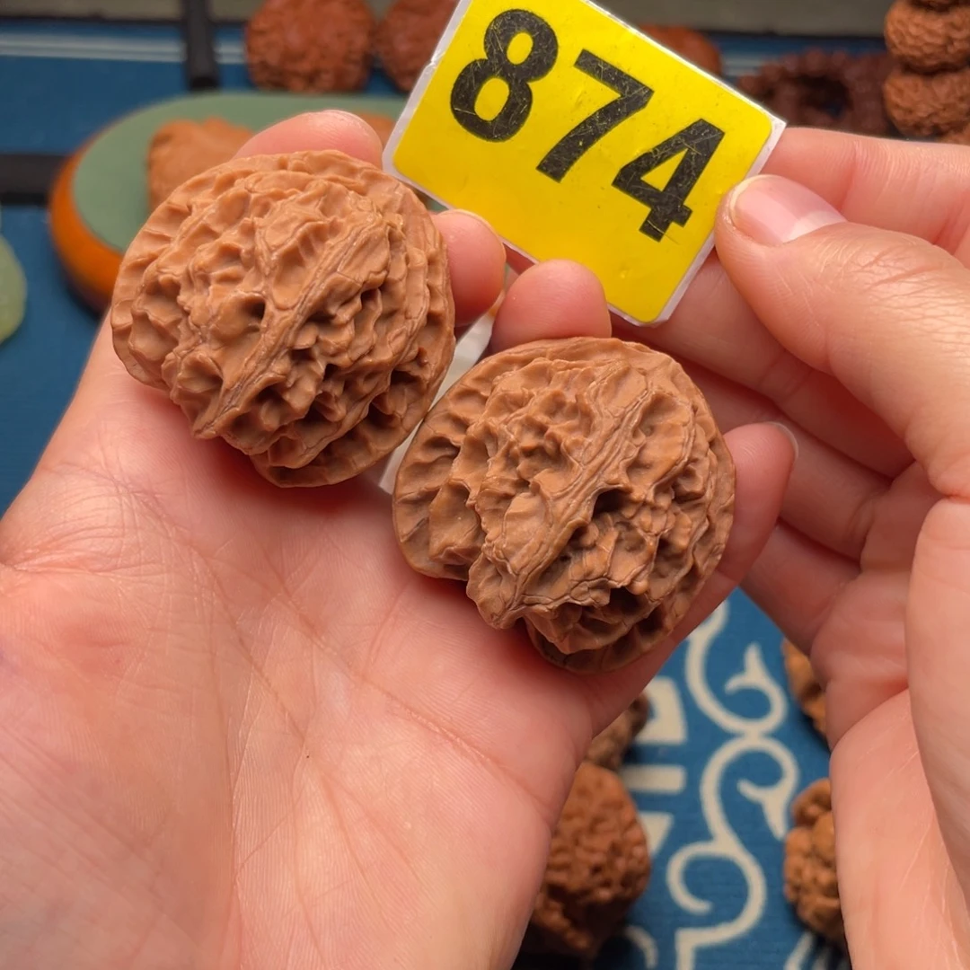 文玩核桃吊坠40.5全品苹果874号