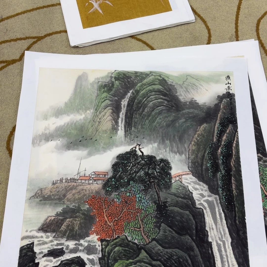 国画蔚**岸闫合行四尺斗方