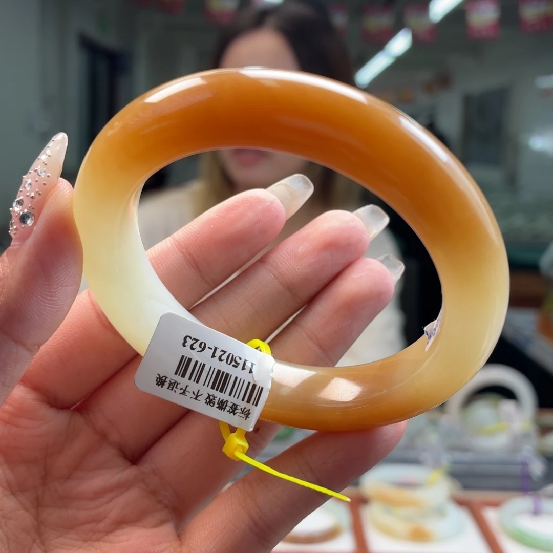 和田玉手镯未镶嵌5455