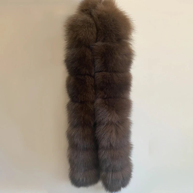 加长真狐狸毛围巾女冬季时尚气质高级护颈保暖毛围脖源头肩颈