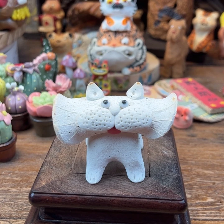 陶摆件小镇青花每日有新品