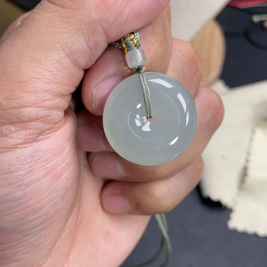 翡翠未镶嵌颈饰25.5+6.6