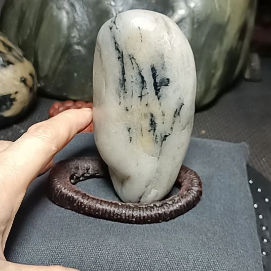 新疆金丝玉原石国画