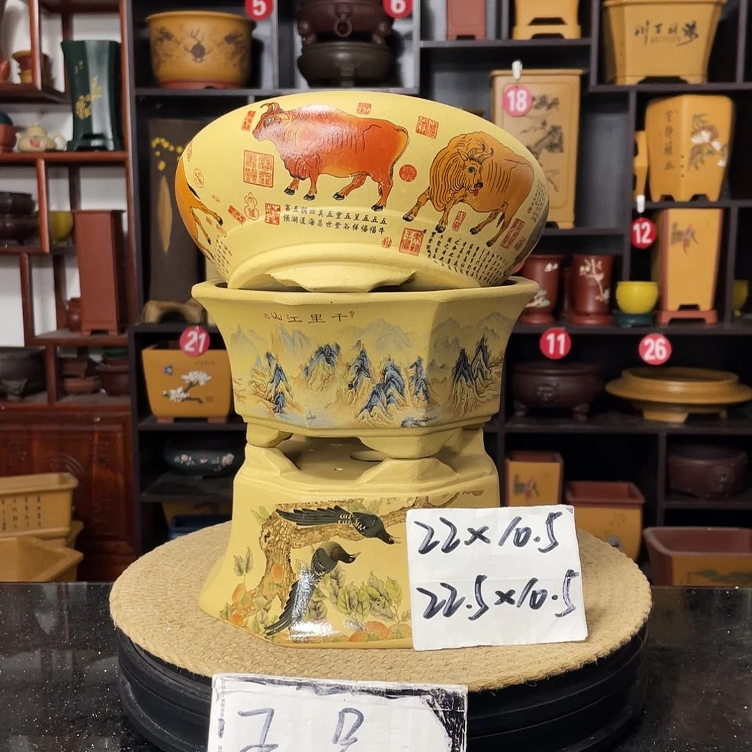 紫砂D-婉秋紫砂花盆