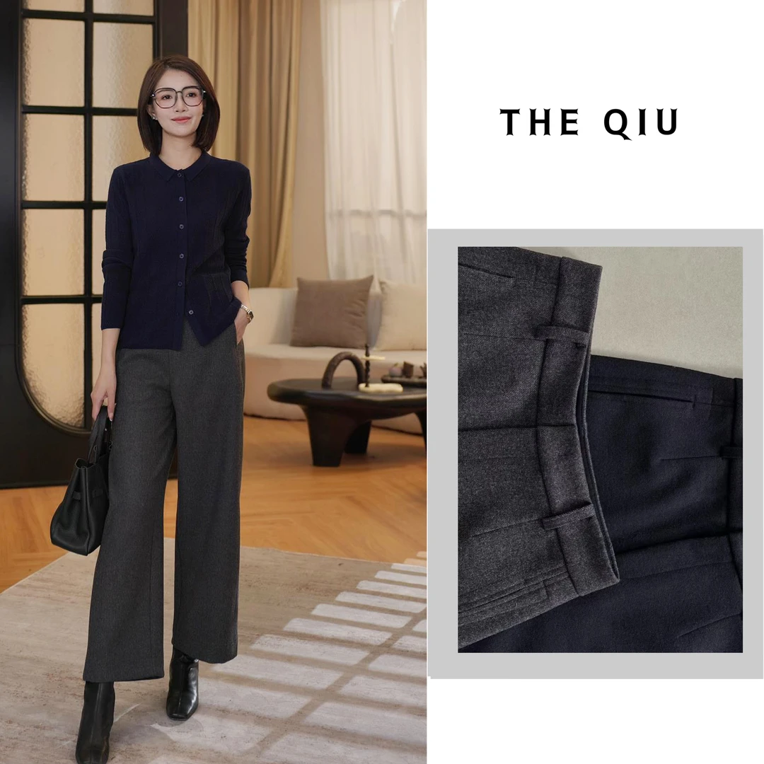 秋子自制｜靴裤  绵羊毛斜纹呢料短靴搭档立裁9分裤