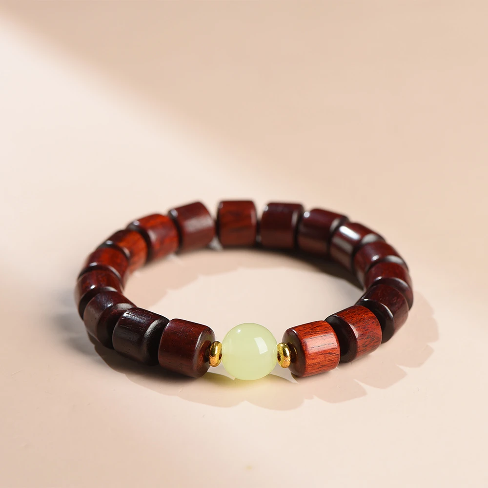 【李总专属】BM-S189#夜光石夜明珠檀木桶珠手串