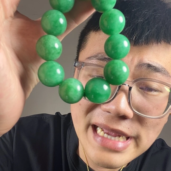 未镶嵌手链翡翠高端时尚2.0大哥手串