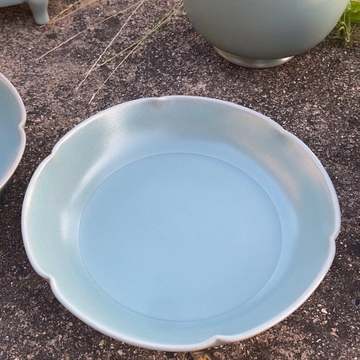 瓷片葵口盘一一一一一一一一一