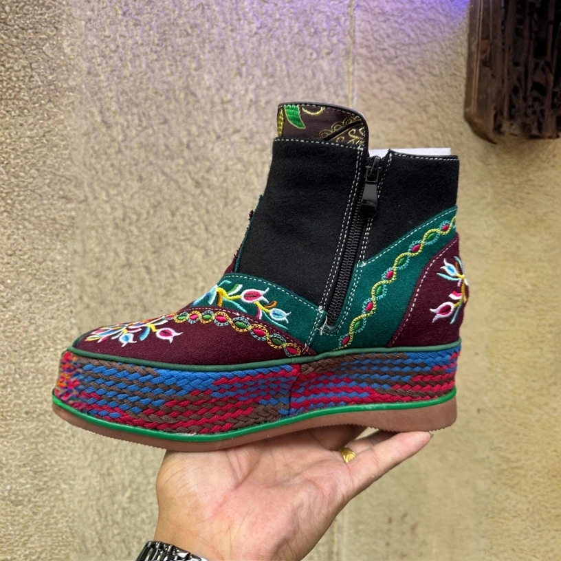 藏靴 厚底 时尚潮流百搭款