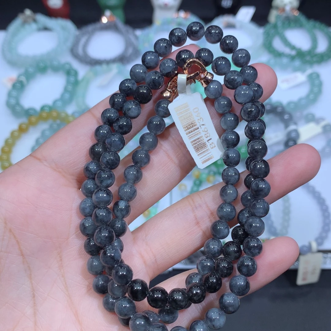 未镶嵌手串翡翠天然