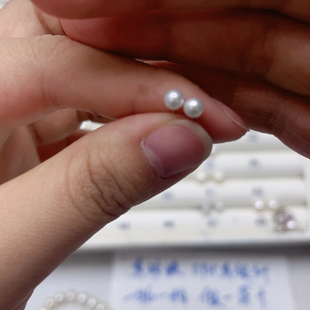 淡水珍珠耳饰银S925镶嵌(****腿