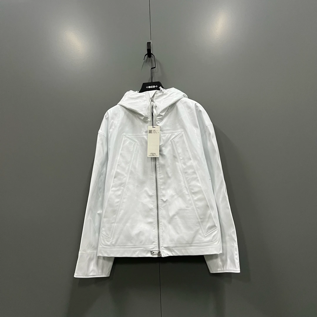 99新 BOTTEGA VENETA/葆蝶家 拼接假两件连帽夹克 S码