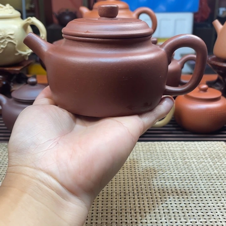 茶壶紫砂R****k紫泥德钟壶手工