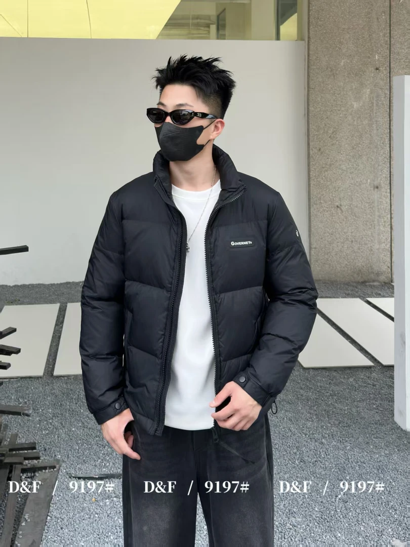 瑶短款保暖立领磨毛皮面男士加厚秋冬时尚休闲羽绒服男款运动百搭