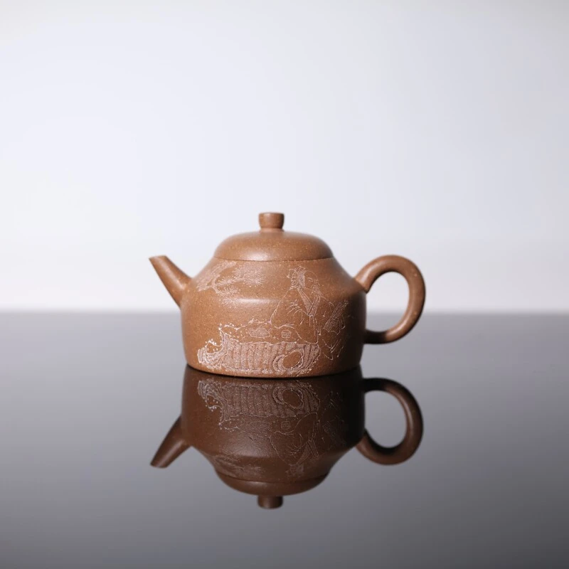 【前墅龙窑丨明德惟馨】陈强·范家  段泥  约150cc 紫砂壶