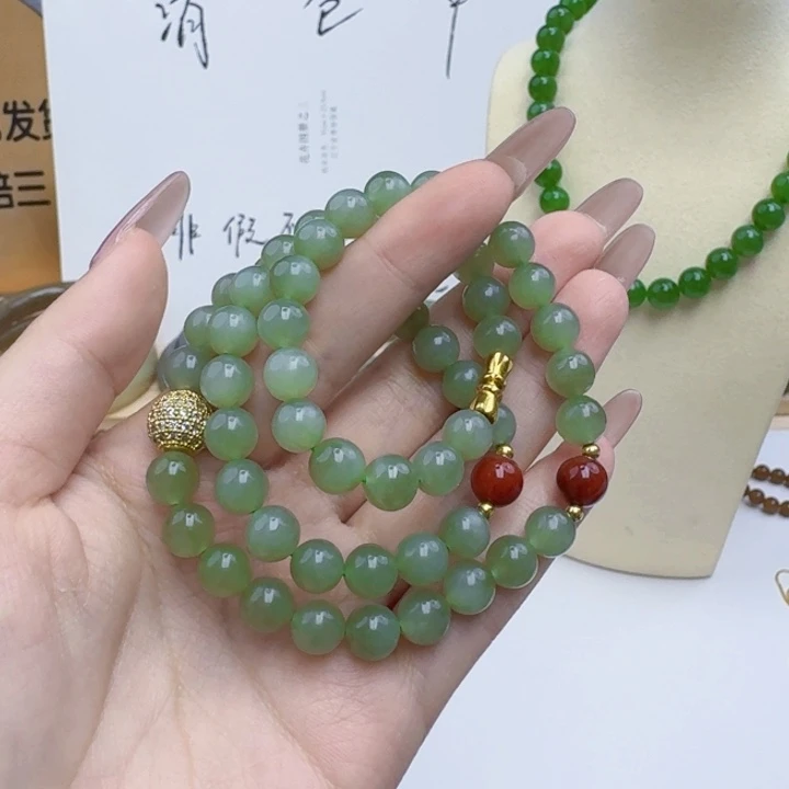 手链未镶嵌和田玉（糖玉）