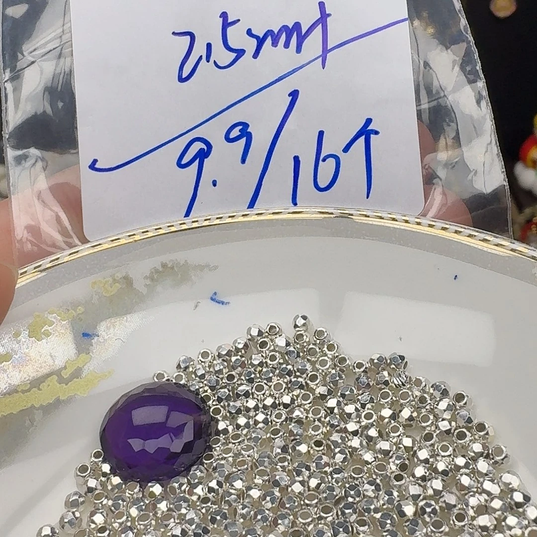 紫晶银S925镶嵌颈饰紫水晶925镶嵌44