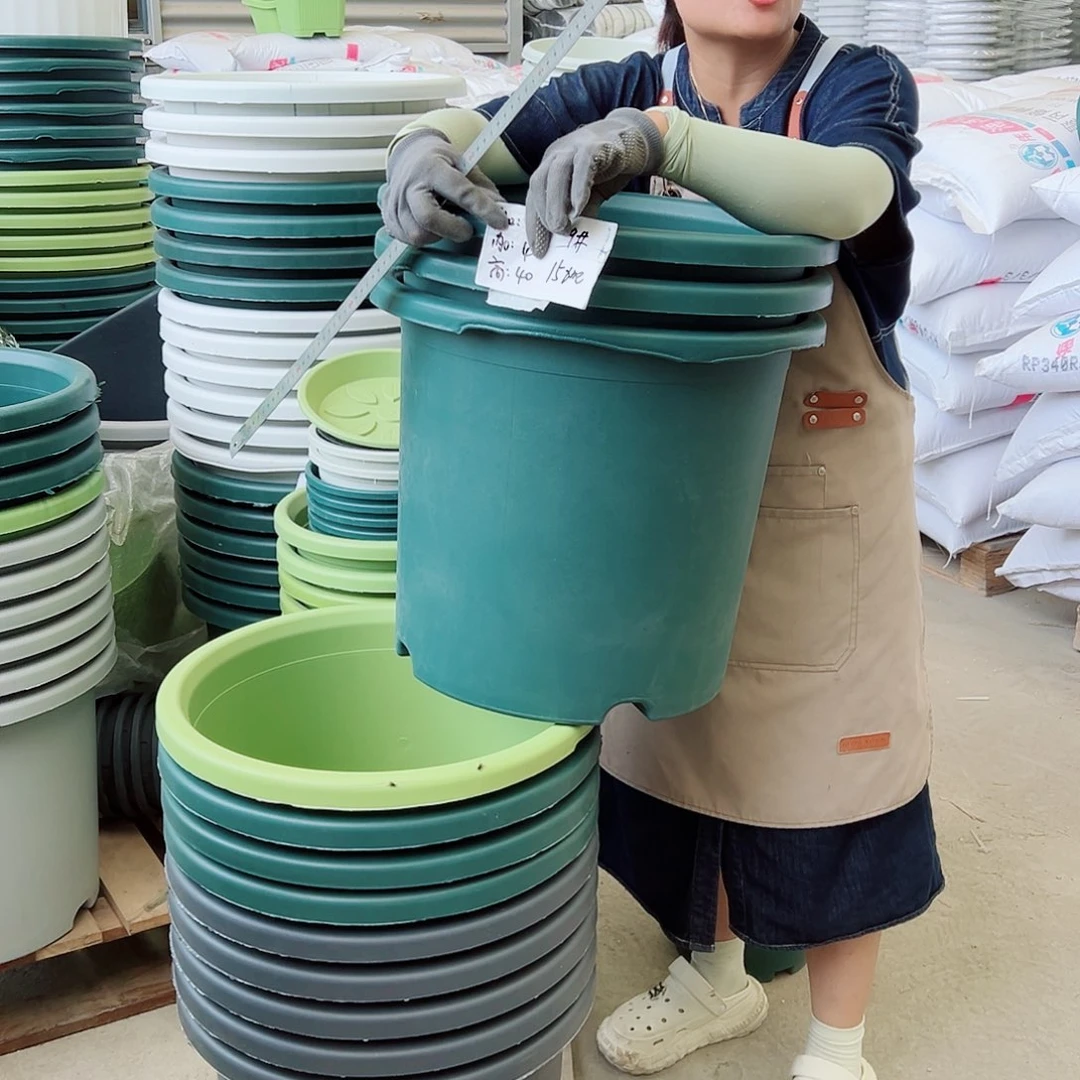 瑕疵四季盆9#墨绿色3个无托