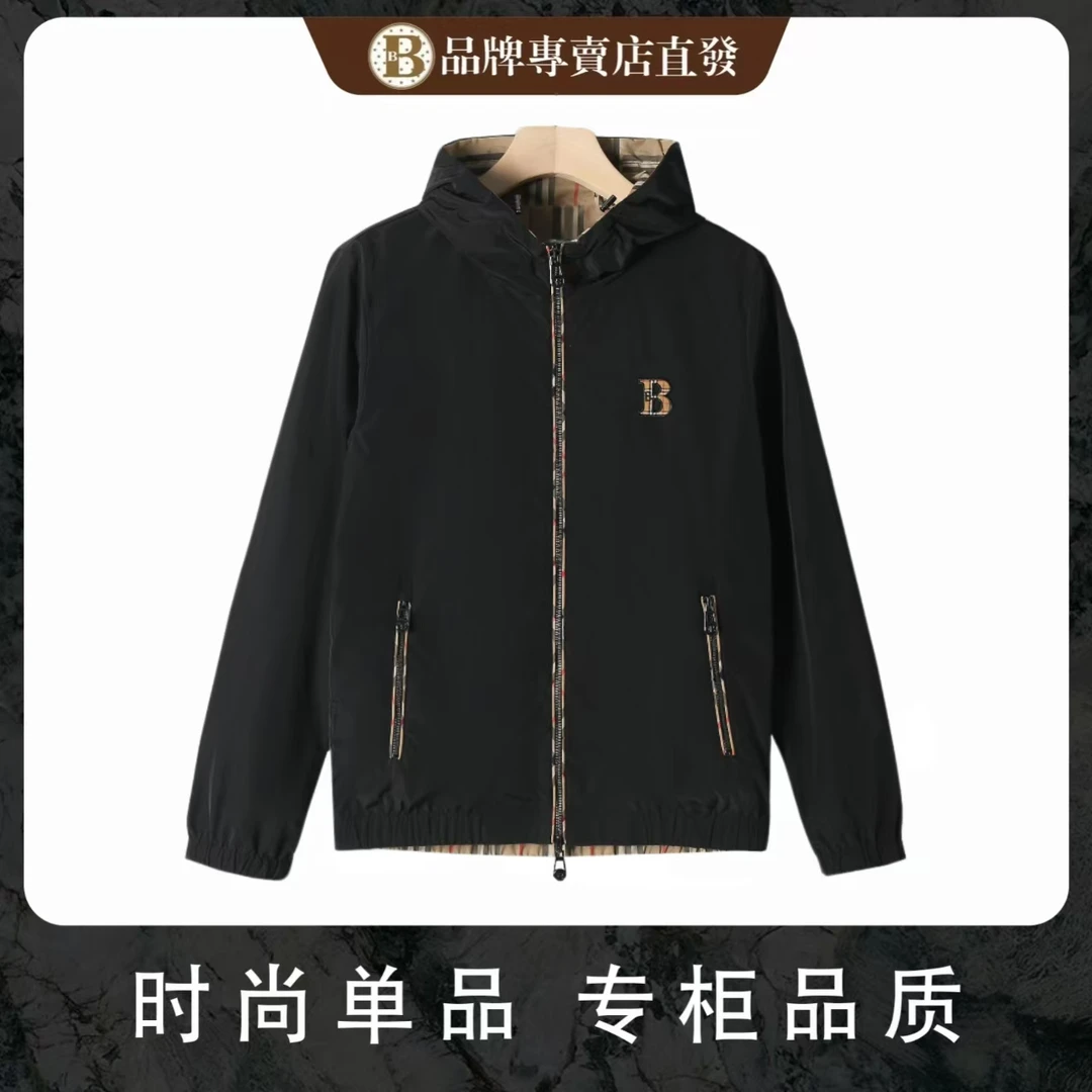 【B9985】轻奢时尚百搭连帽男女同款夹克外套