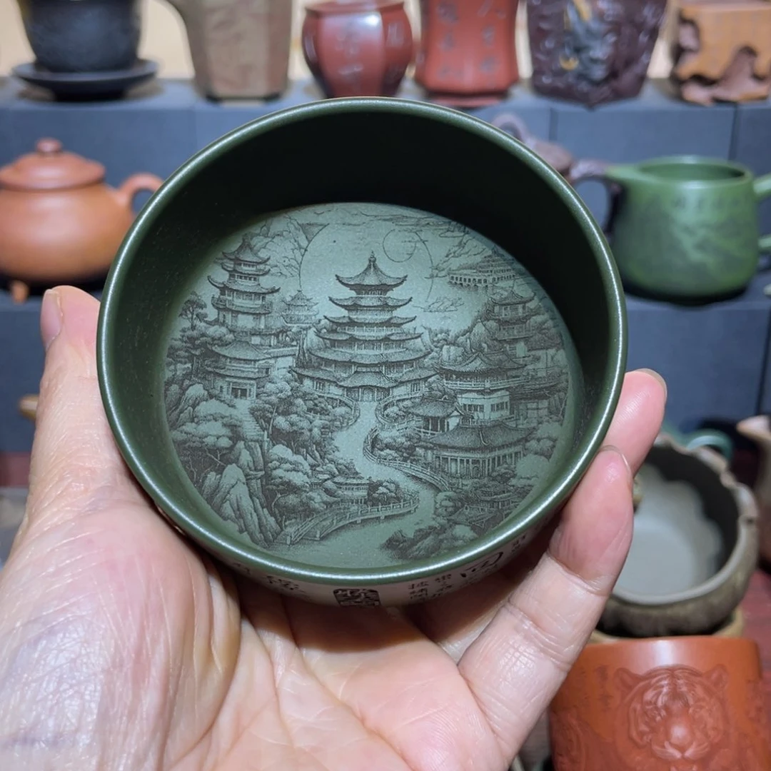 原矿紫砂手工主人杯