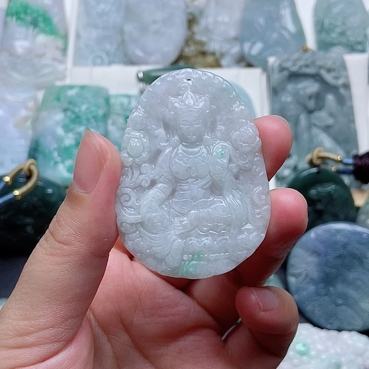 翡翠未镶嵌吊坠(不含链)翡翠
