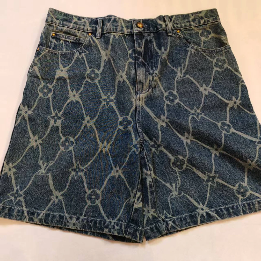 未拆封  LouisVuitton/路易威登  渔网牛仔短裤