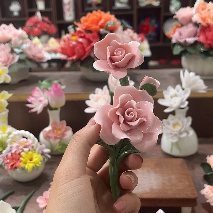 瓷片陶瓷工艺品摆件