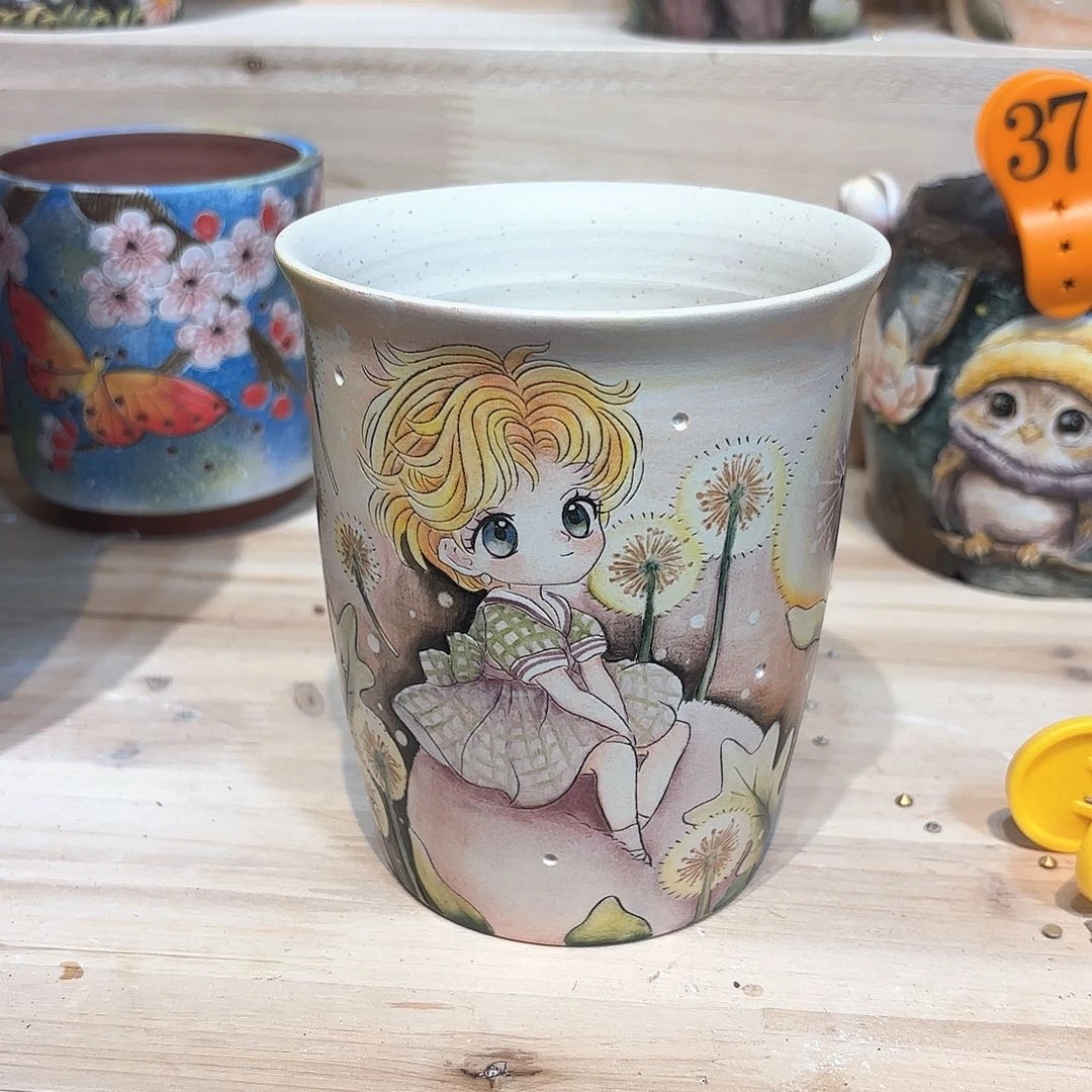 紫砂花盆鱼手工花盆默认微瑕