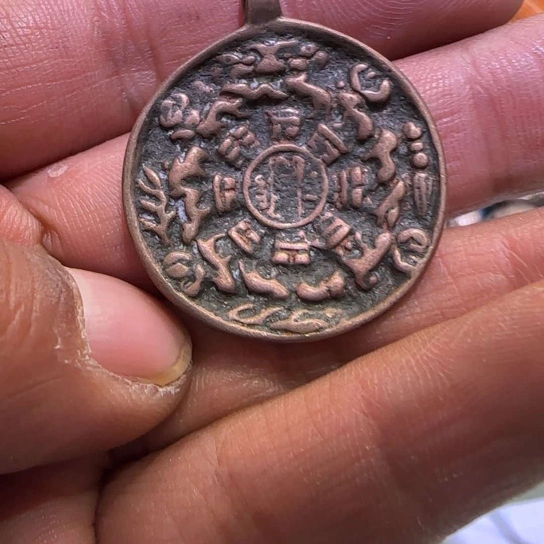 玻璃DIY藏弟出品，藏区老念珠配饰牌牌662