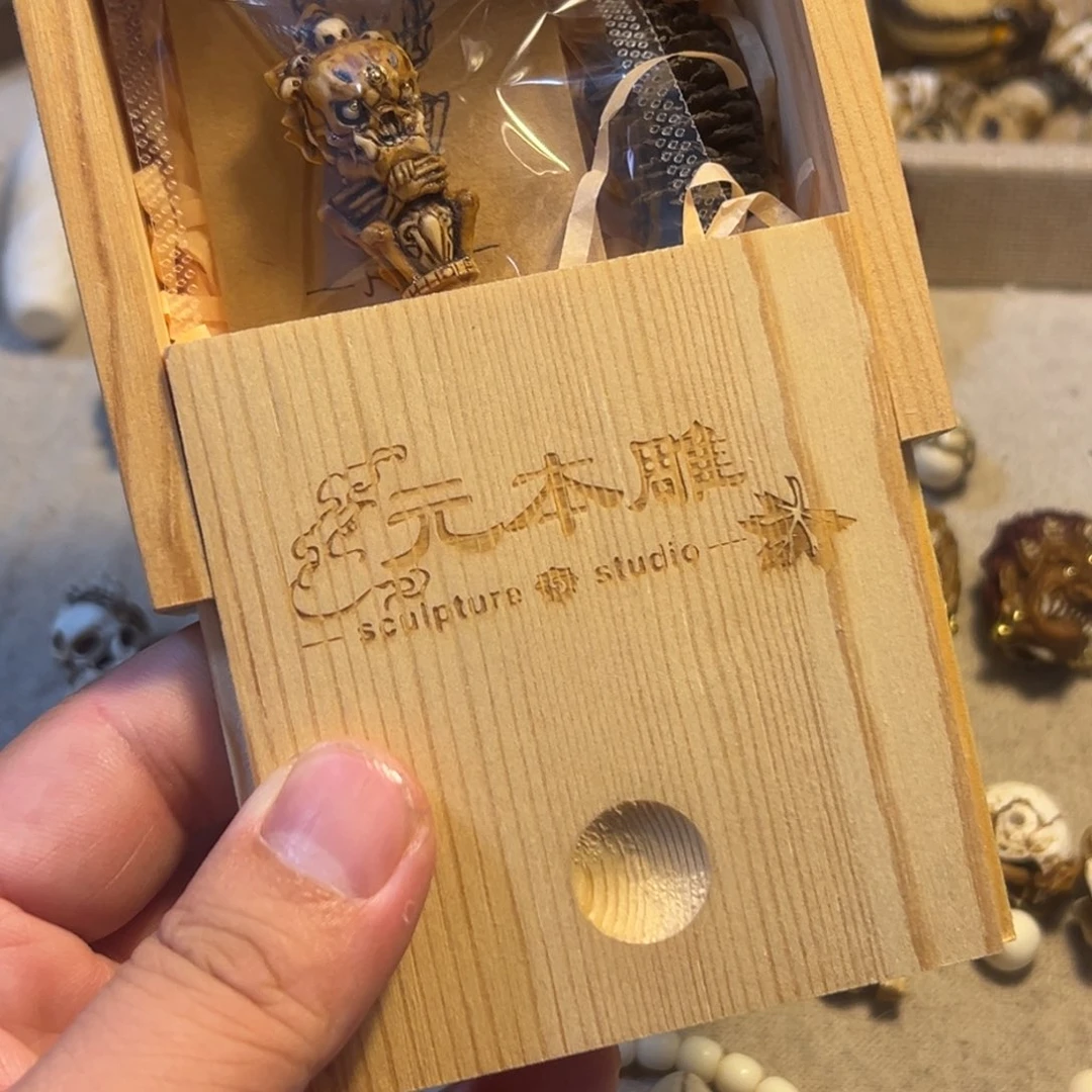 北***售手串/手链鹿骨大木盒尸陀林