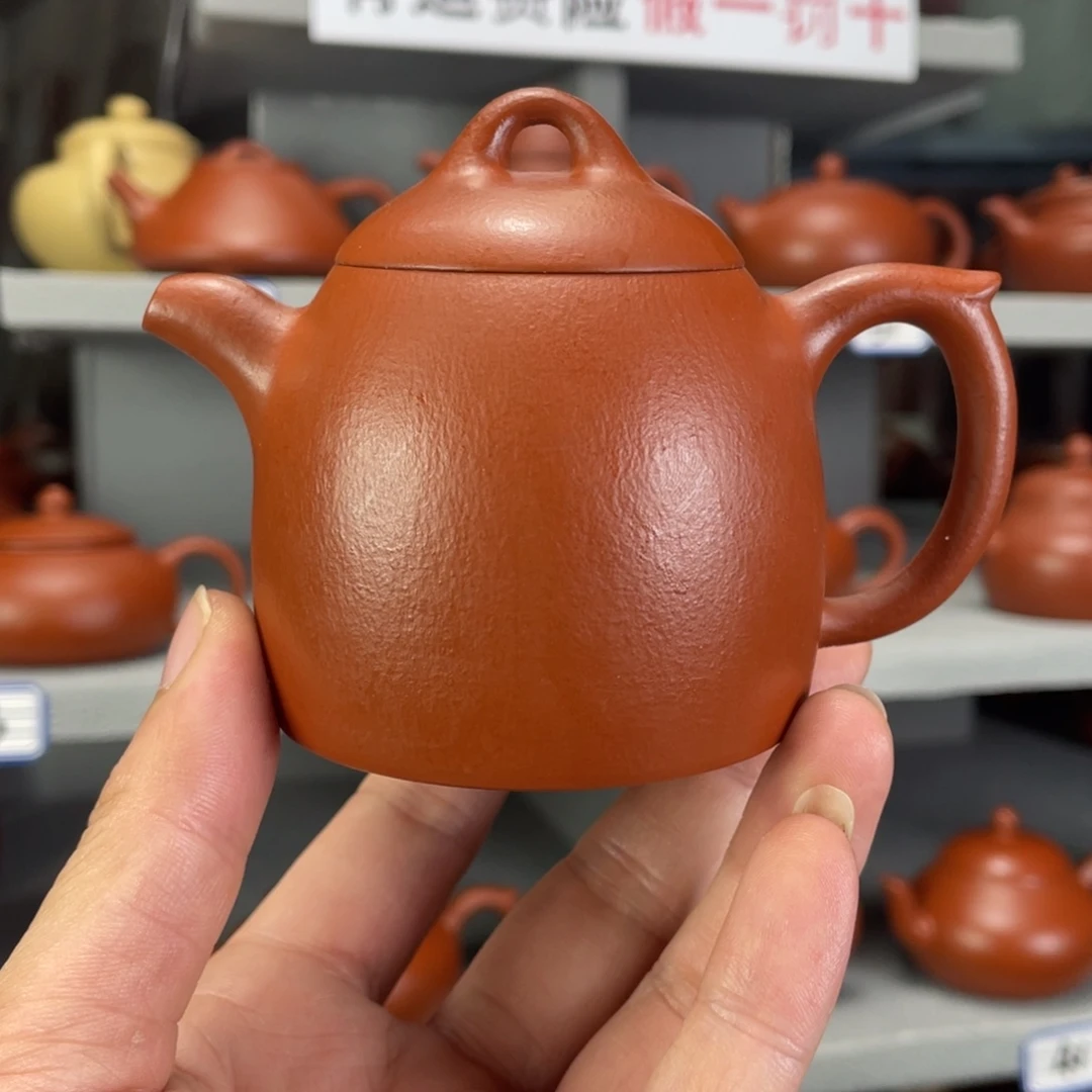 茶壶紫砂赵庄朱泥全手工160毫升