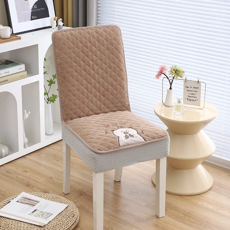 直背椅子套罩全包实木椅座椅套四季通用家用高级感餐椅餐桌椅套罩