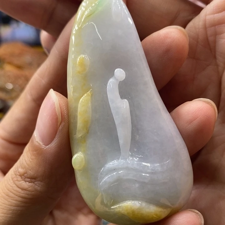 翡翠未镶嵌吊坠(不含链)水*钵1254