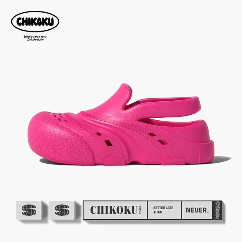 奶糖穆勒洞洞鞋防滑耐磨软底增高男女同款通勤办公凉鞋