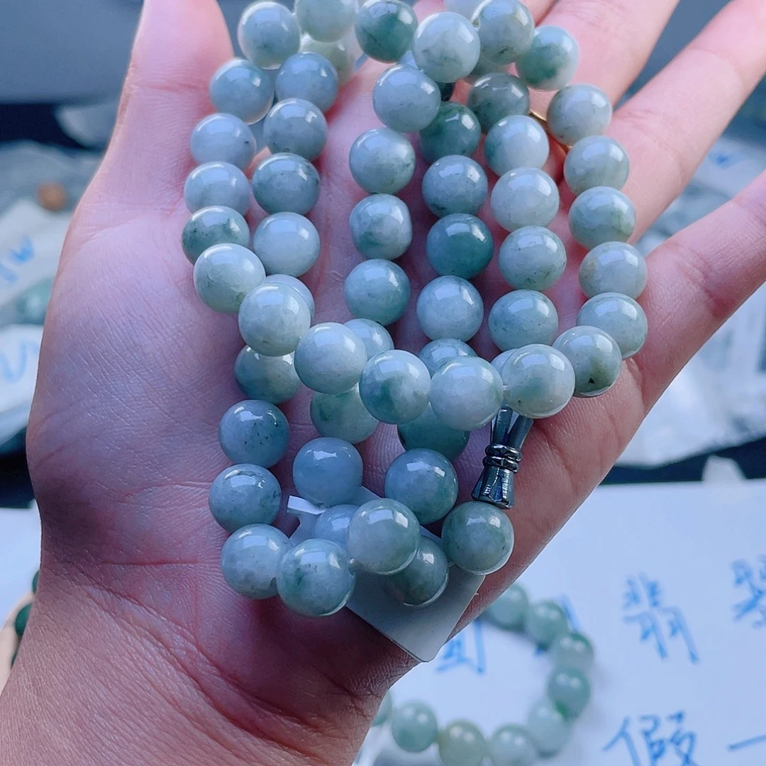 未镶嵌定制翡翠珠串