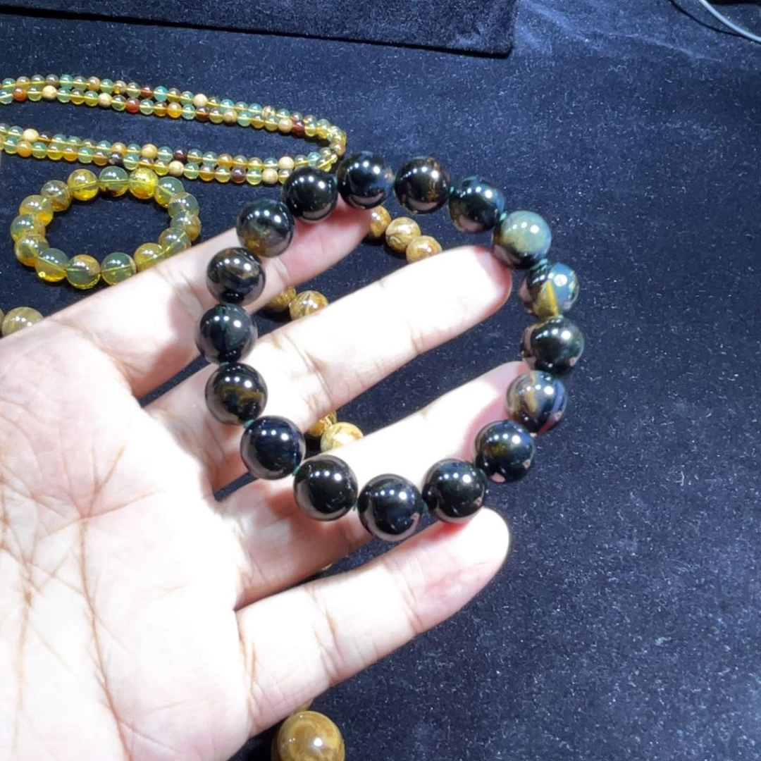 未镶嵌琥珀裸石12规格海藻