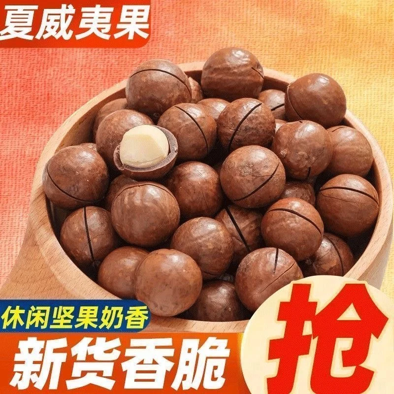 新货夏威夷果 净重袋装 颗粒饱满坚果休闲零食 送开果器