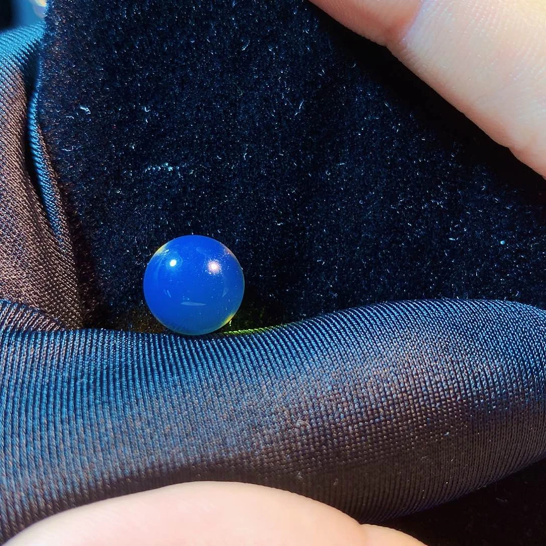 裸石琥珀未镶嵌10mm蓝珀单颗